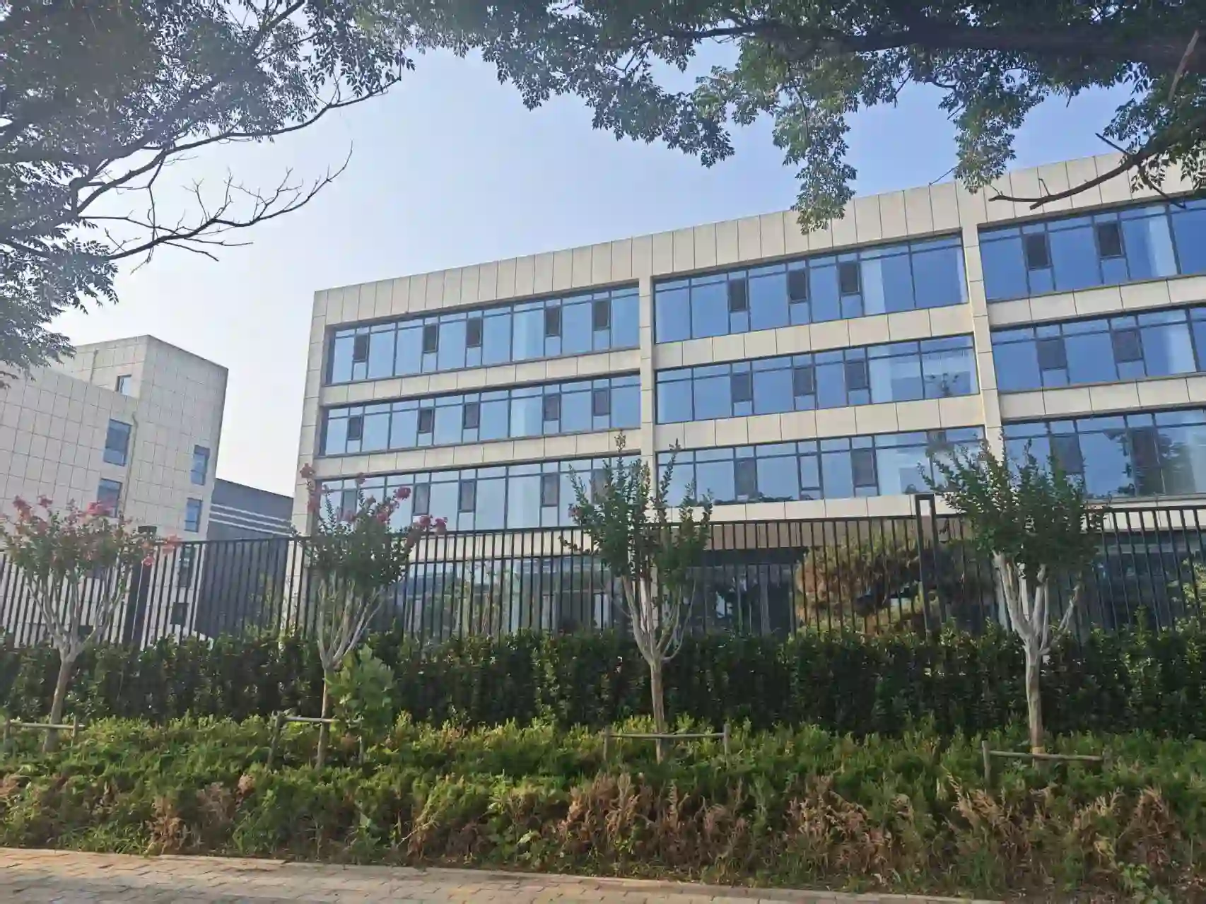 Street view of the XJY Plate office building entrance