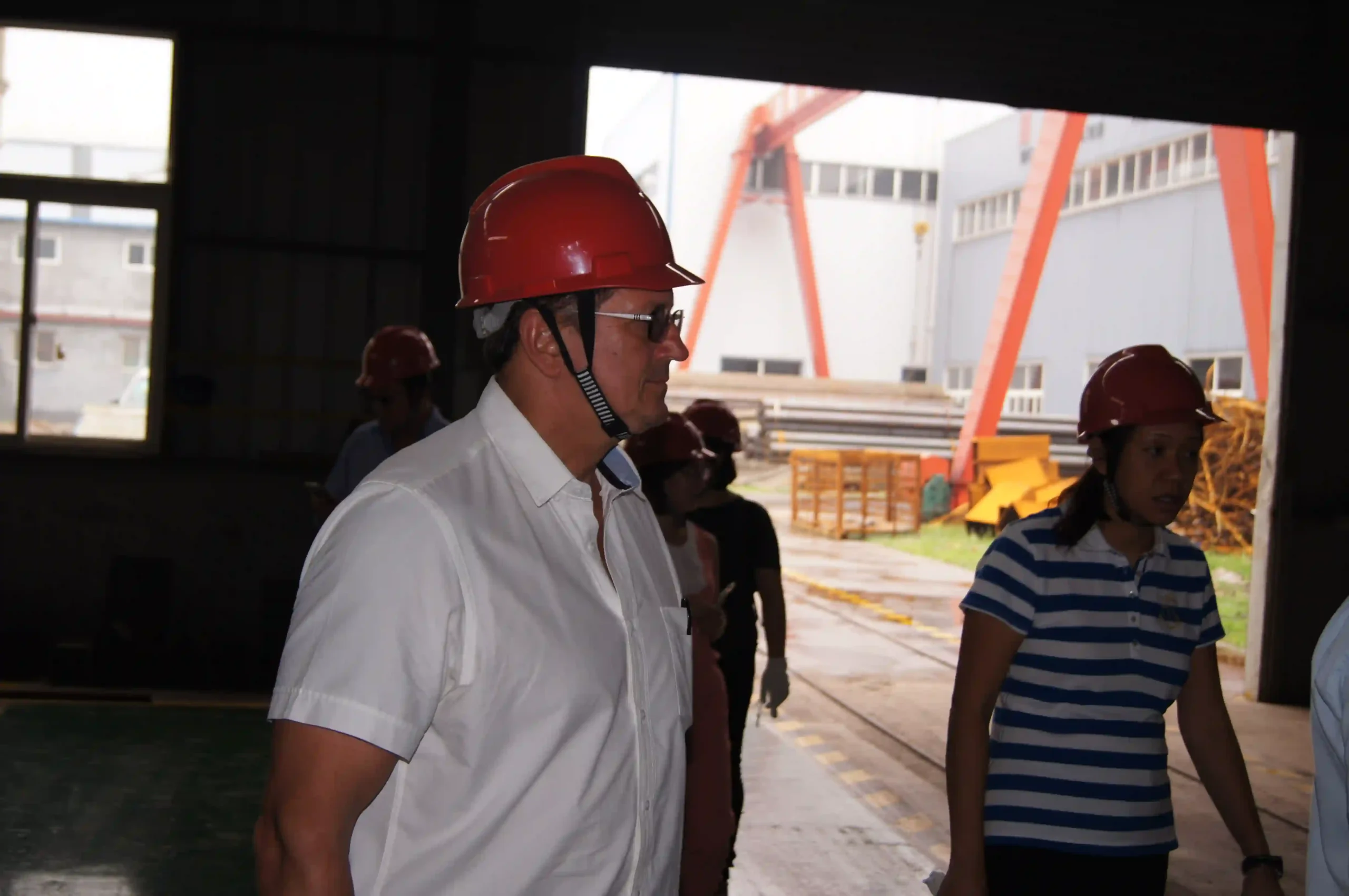 Signing ceremony with an international steel plate customer