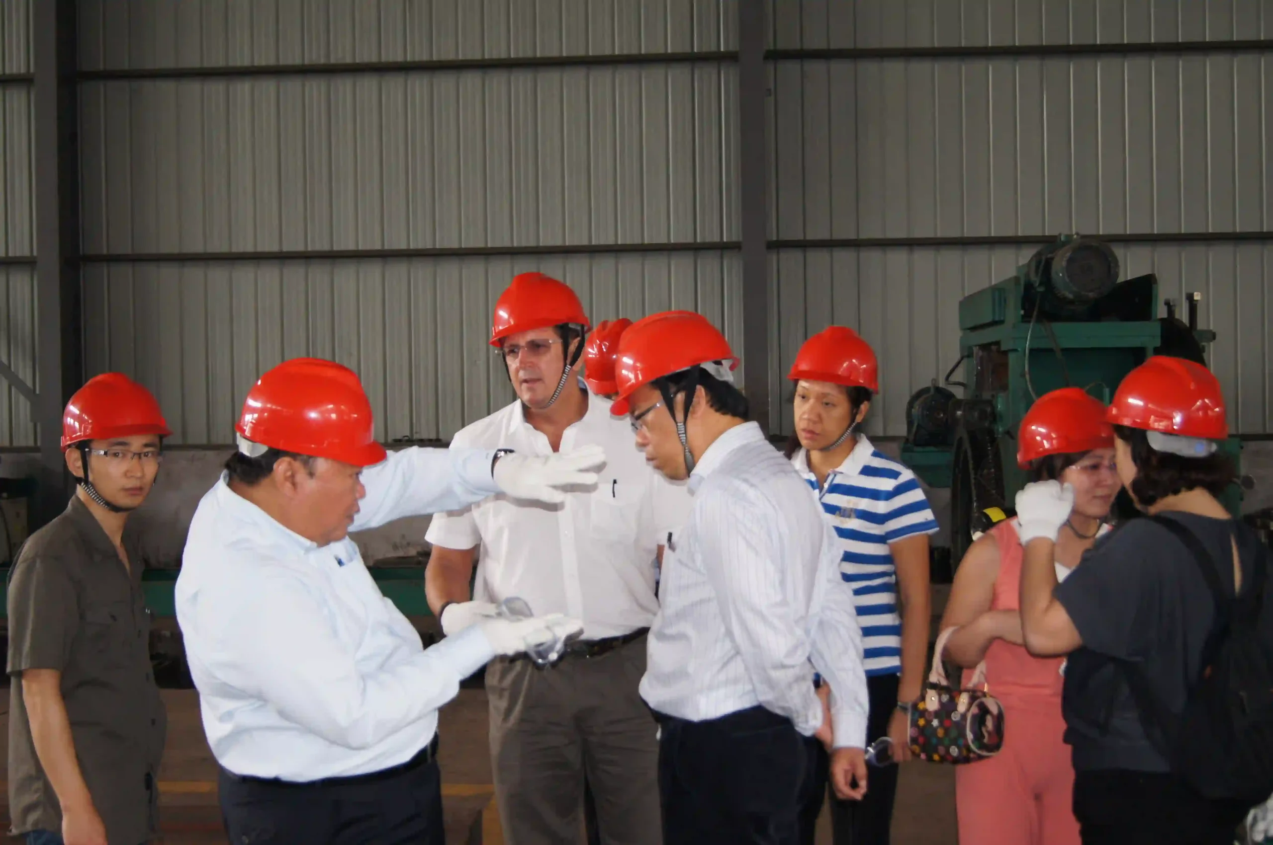Group photo with international clients