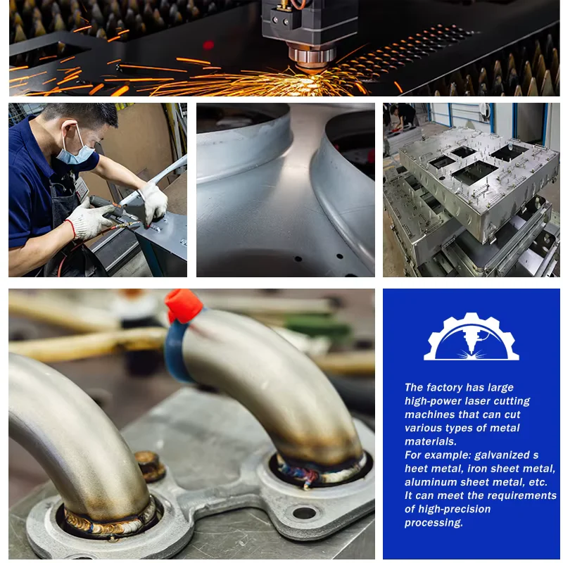 Carbon Steel Custom Sheet Metal Processing Laser Cutting CNC Bending Supplier