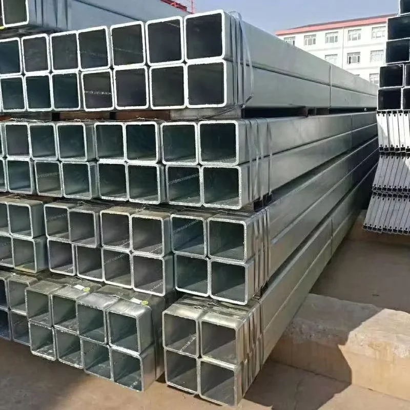 Q195 Q235 Q345 SS400 Galvanized Square Rectangular Steel Tube Factory Direct