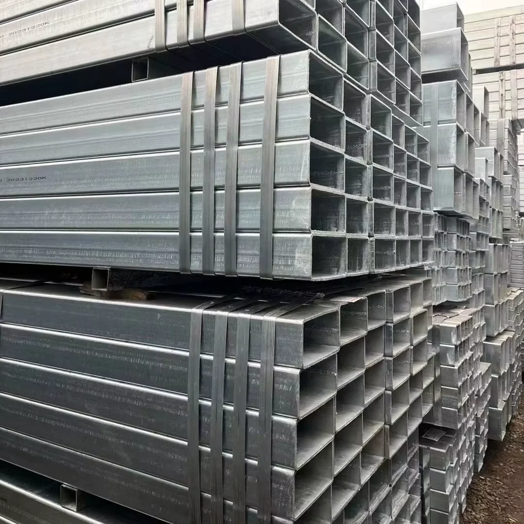 Q195-Q345 Galvanized Square Rectangular Steel Tube Supplier Custom Sizes