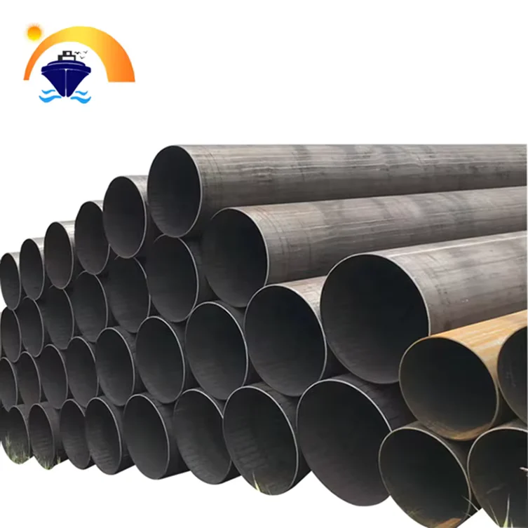 Q235 Black Carbon ERW Weld Steel Pipe BS Standard Custom Length Supplier