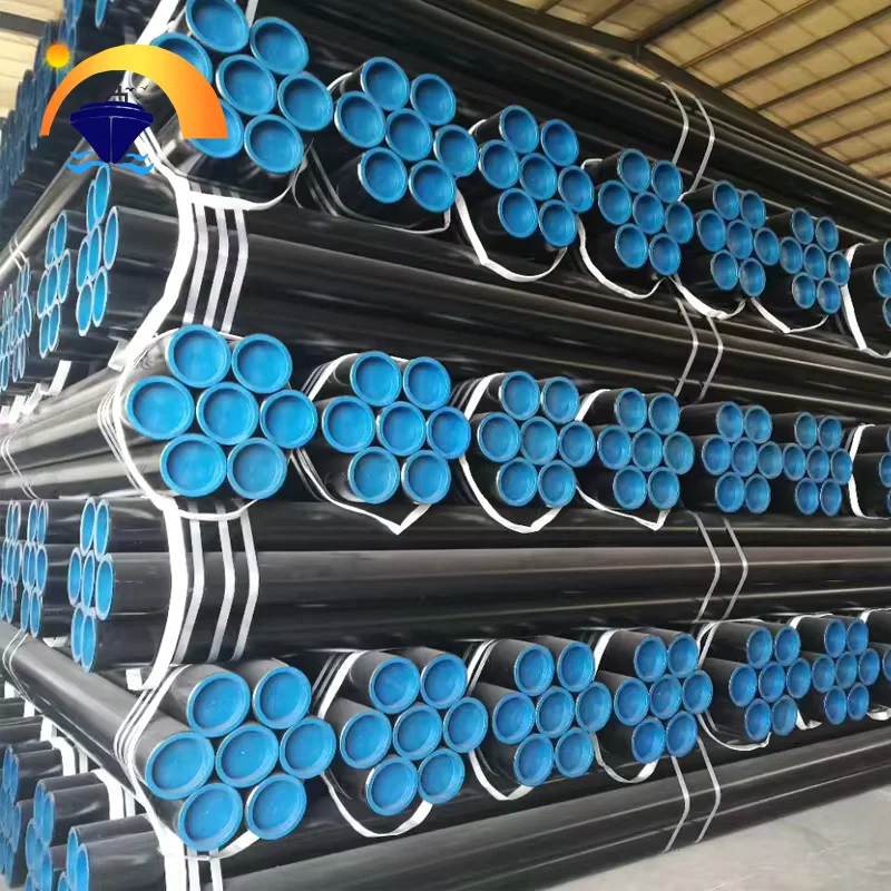 Q235 Black Carbon ERW Weld Steel Pipe BS Standard Custom Length Supplier