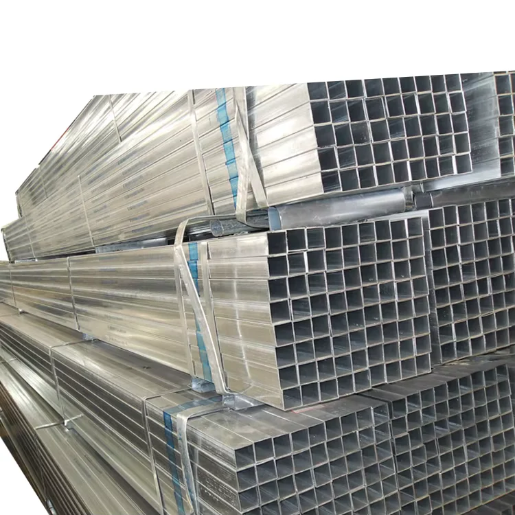 Q235 Q345 SS400 Galvanized Square Rectangular Steel Tube Supplier