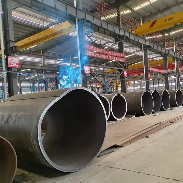 Q235 S355 ERW Welded Carbon Steel Round Pipe OD 32-1219mm Supplier