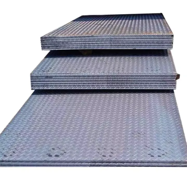 Q235B Hot Rolled Checkered Steel Plate 1-100mm Diamond Lentil Pattern Supplier