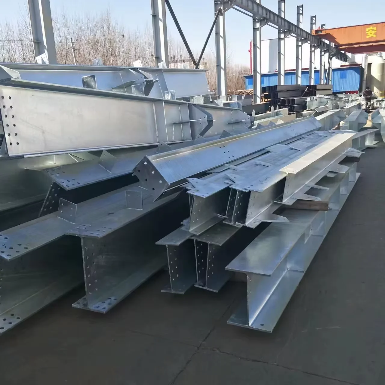 Q355B S355JR A572 Gr.50 H-Beam Steel Structure Fabrication Supplier