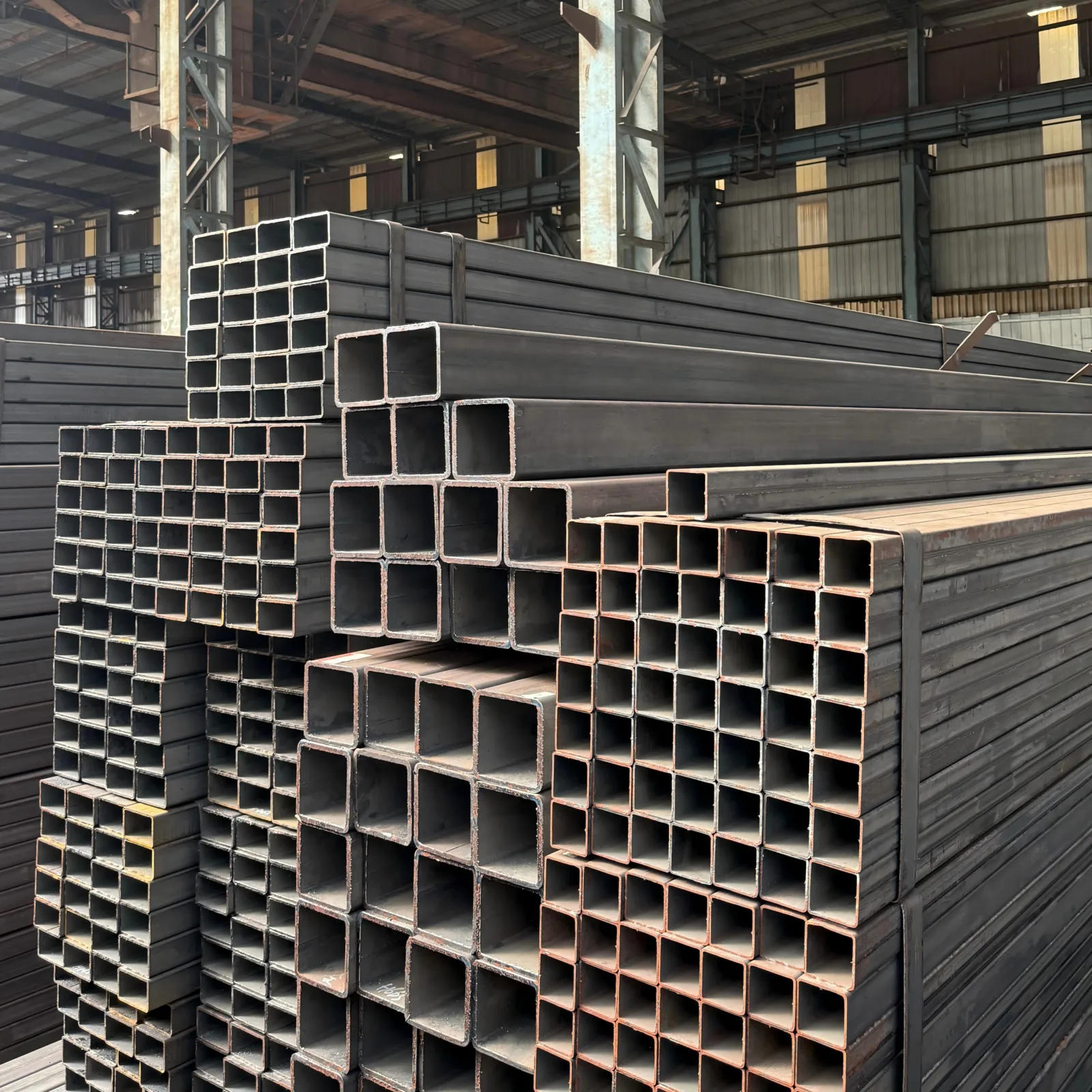 S235JR S355 Q235B ERW Welded Square Steel Tube 40x60mm Factory Direct